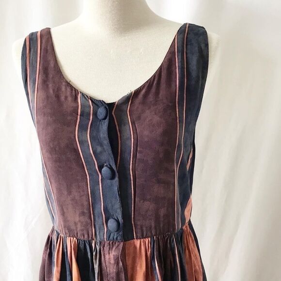 Priscilla international button front maxi dress S - Picture 2 of 8